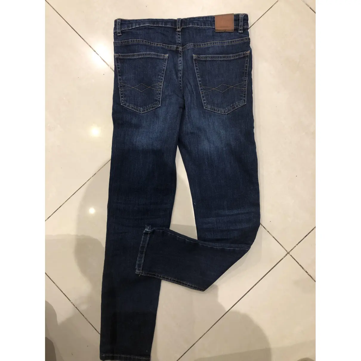 Buy Zara Blue Denim - Jeans Trousers online