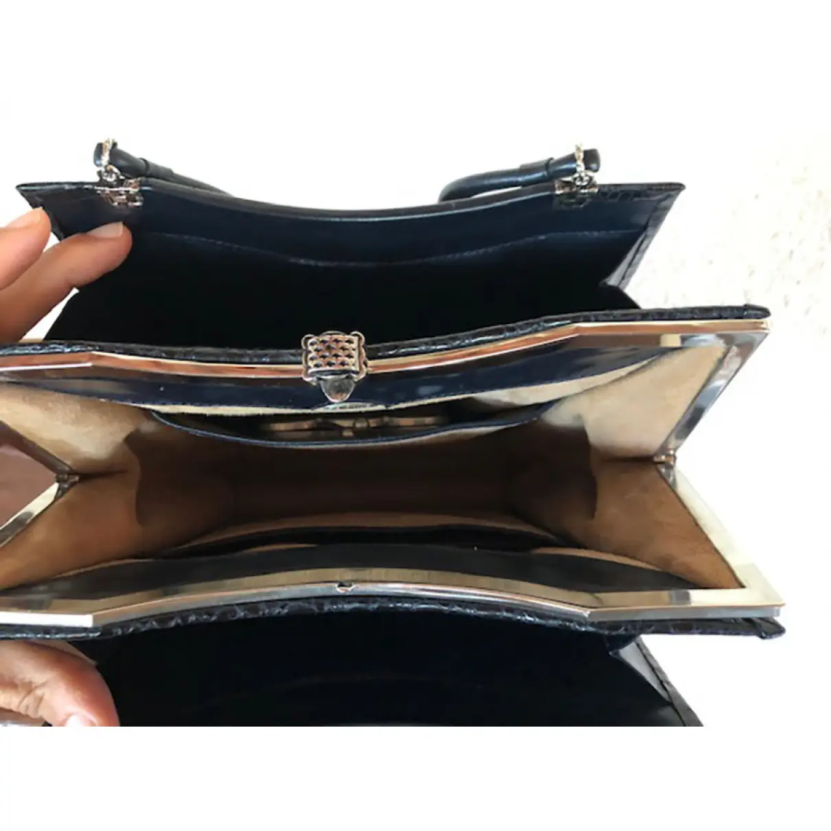 Exotic leathers handbag FONTANA - Vintage