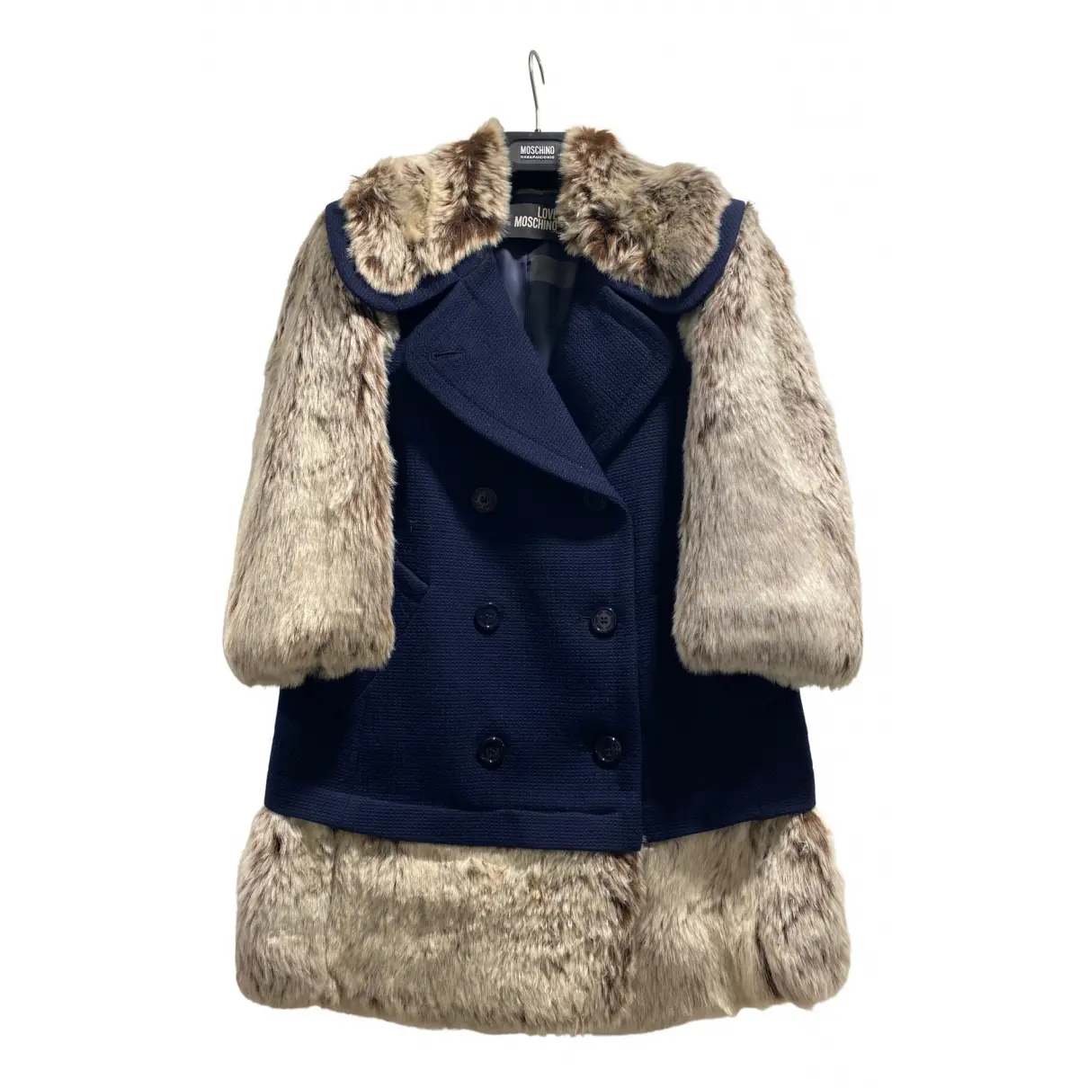 Faux fur coat Moschino Love