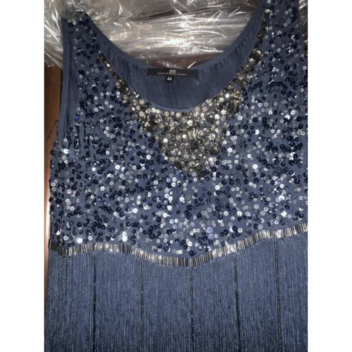 Buy Elisabetta Franchi Glitter mini dress online