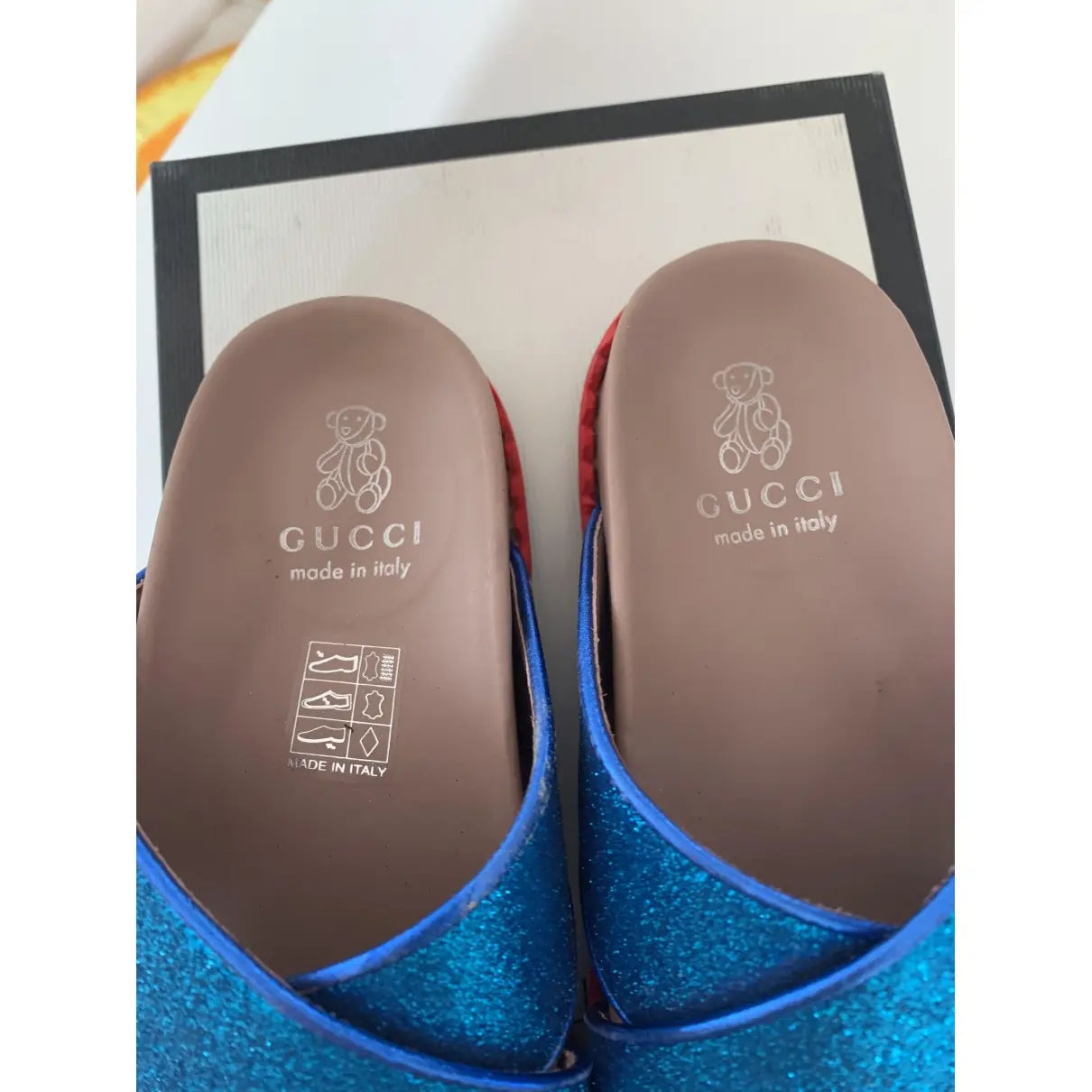 Glitter sandals Gucci