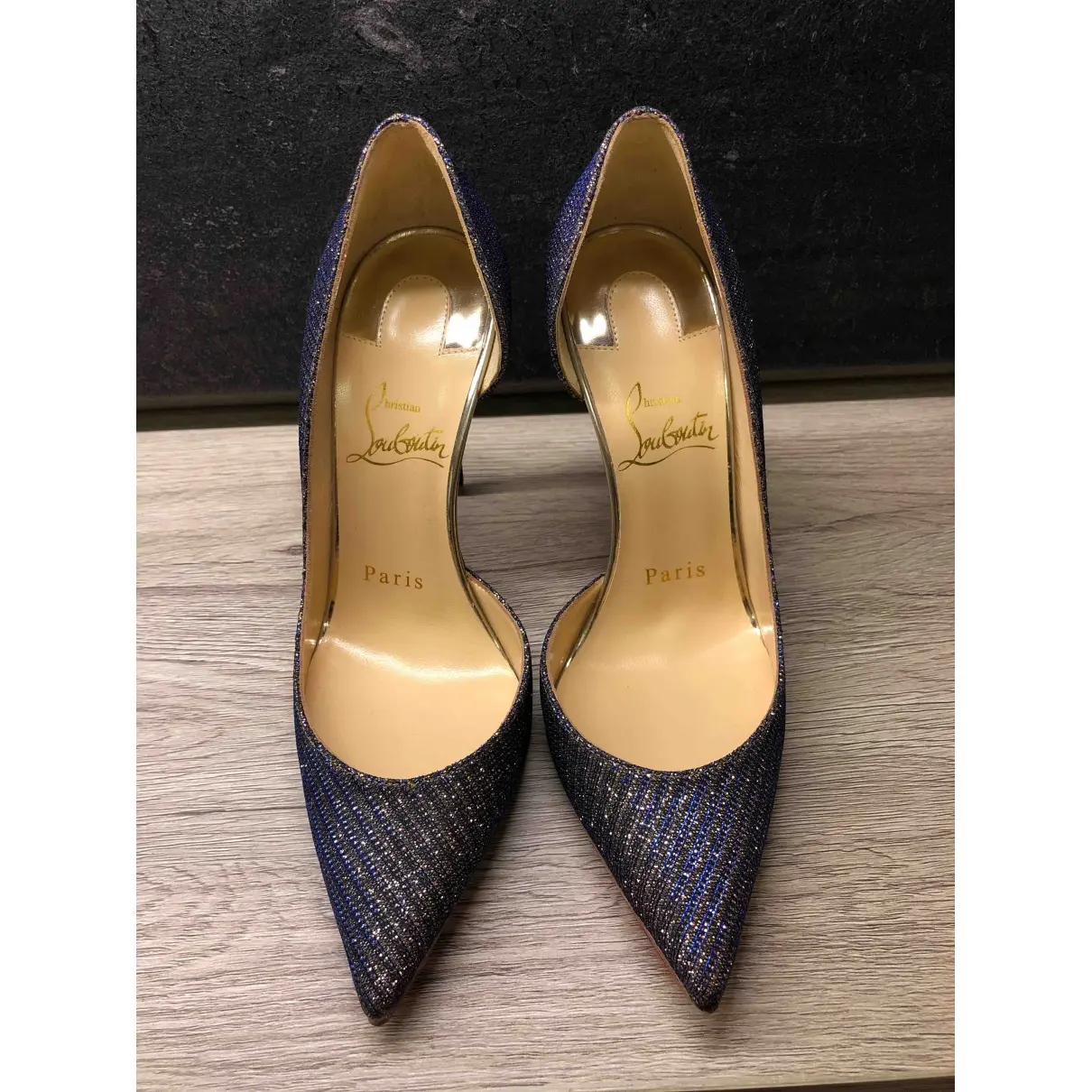Buy Christian Louboutin Iriza glitter heels online