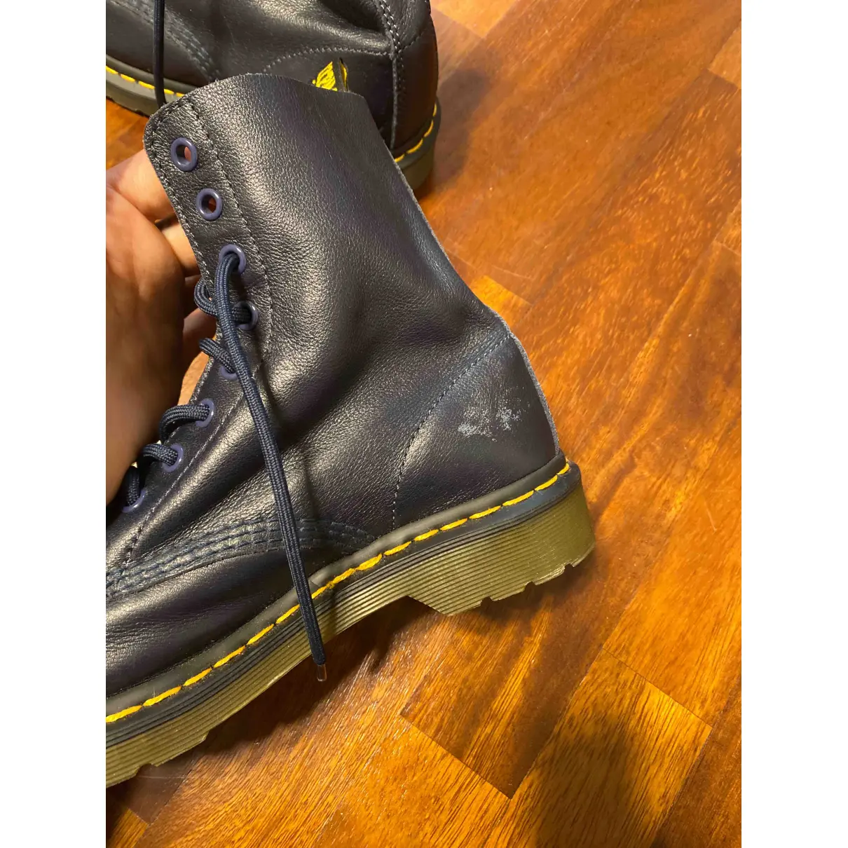 1460 Pascal (8 eye) leather biker boots Dr. Martens