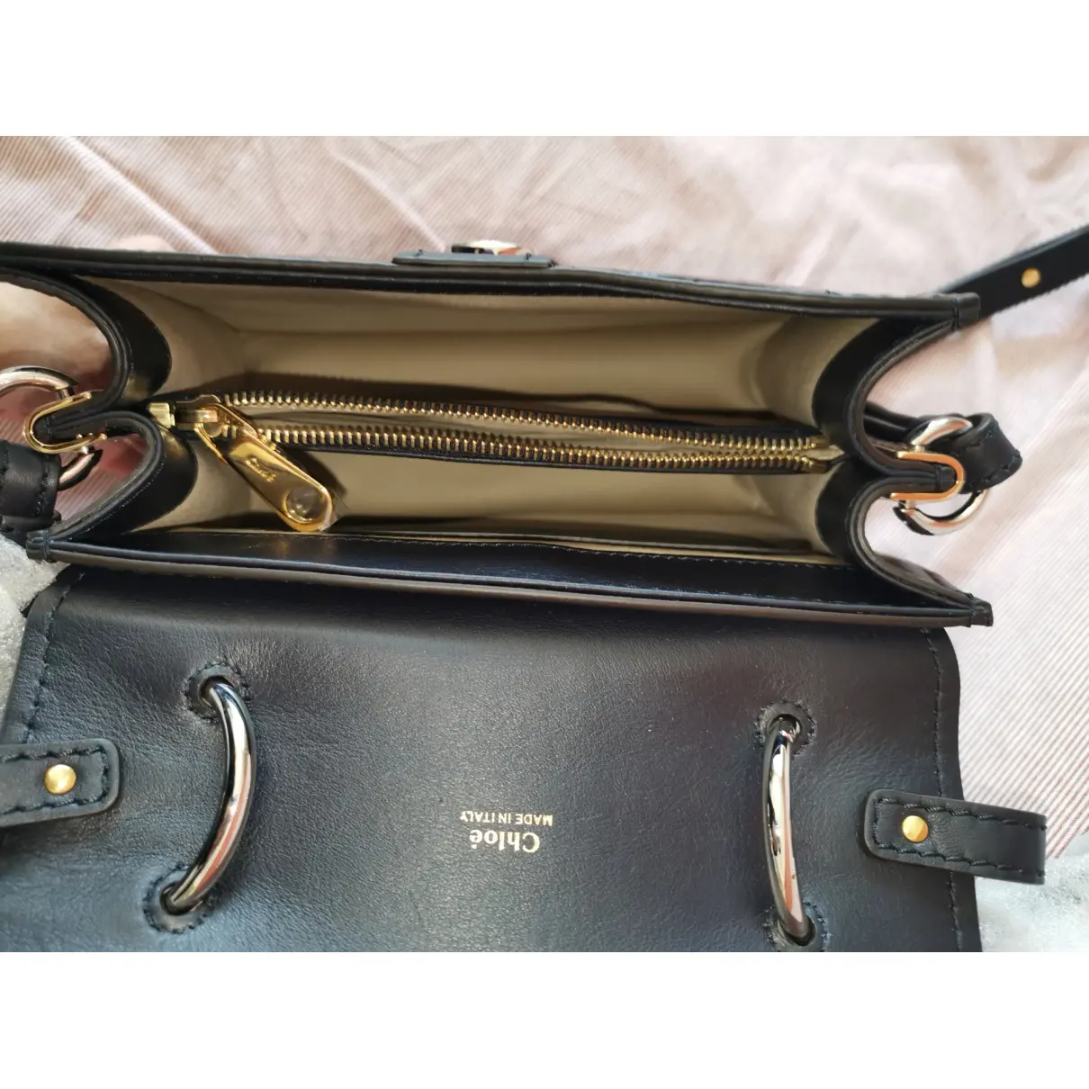 Aby Lock leather bag Chloé