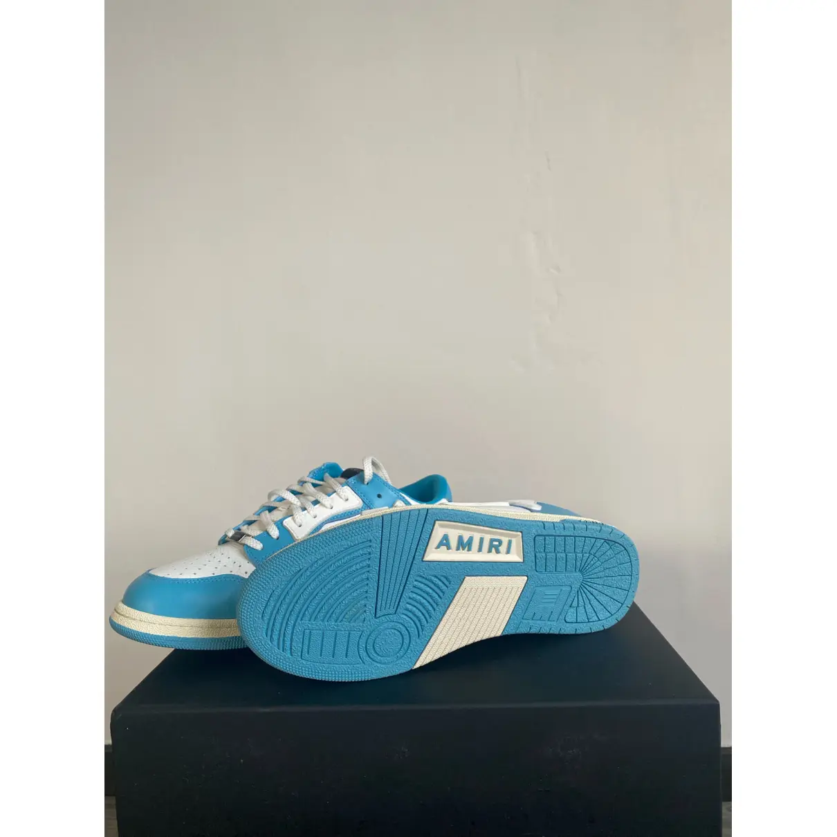 Buy Amiri Leather low trainers online