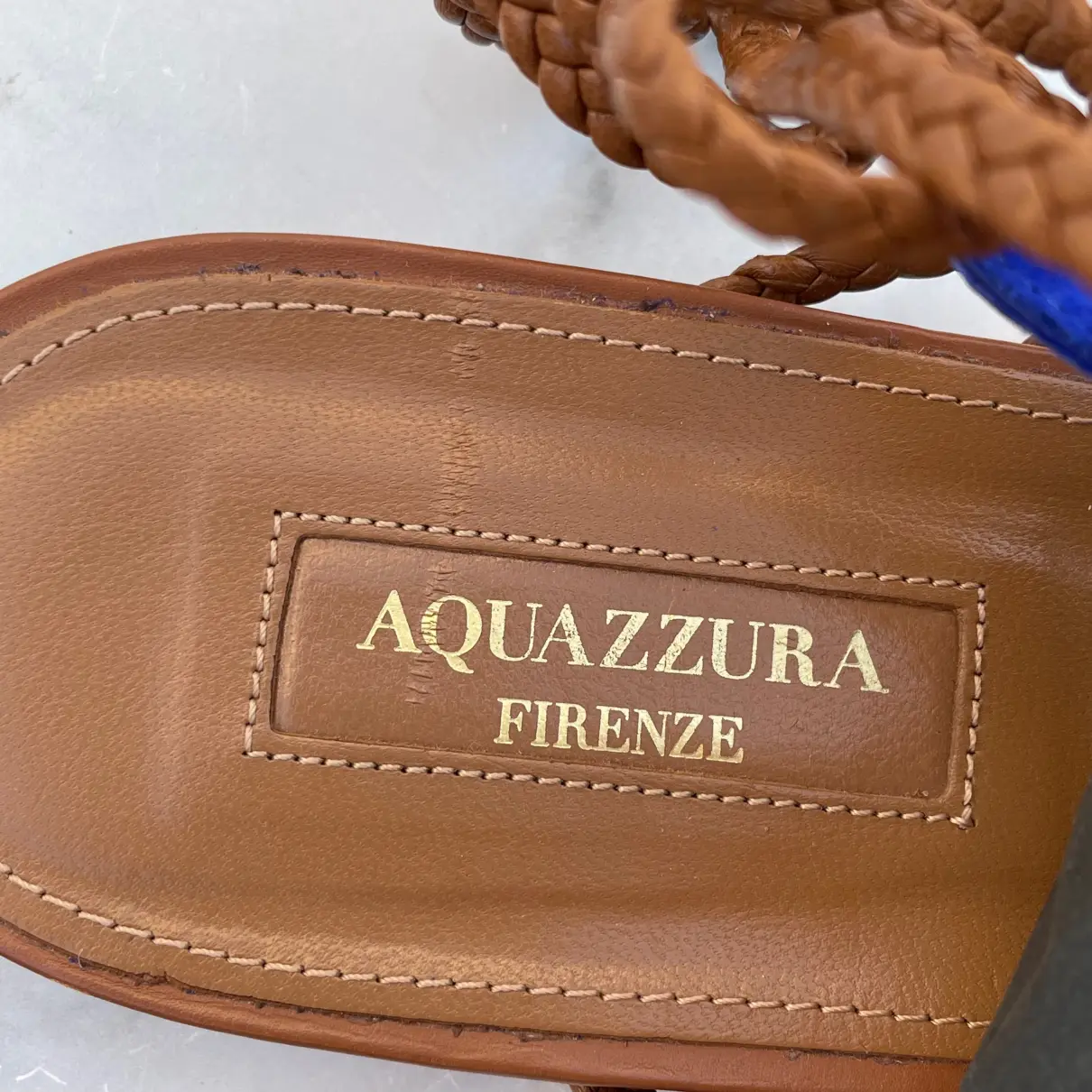 Leather sandal Aquazzura
