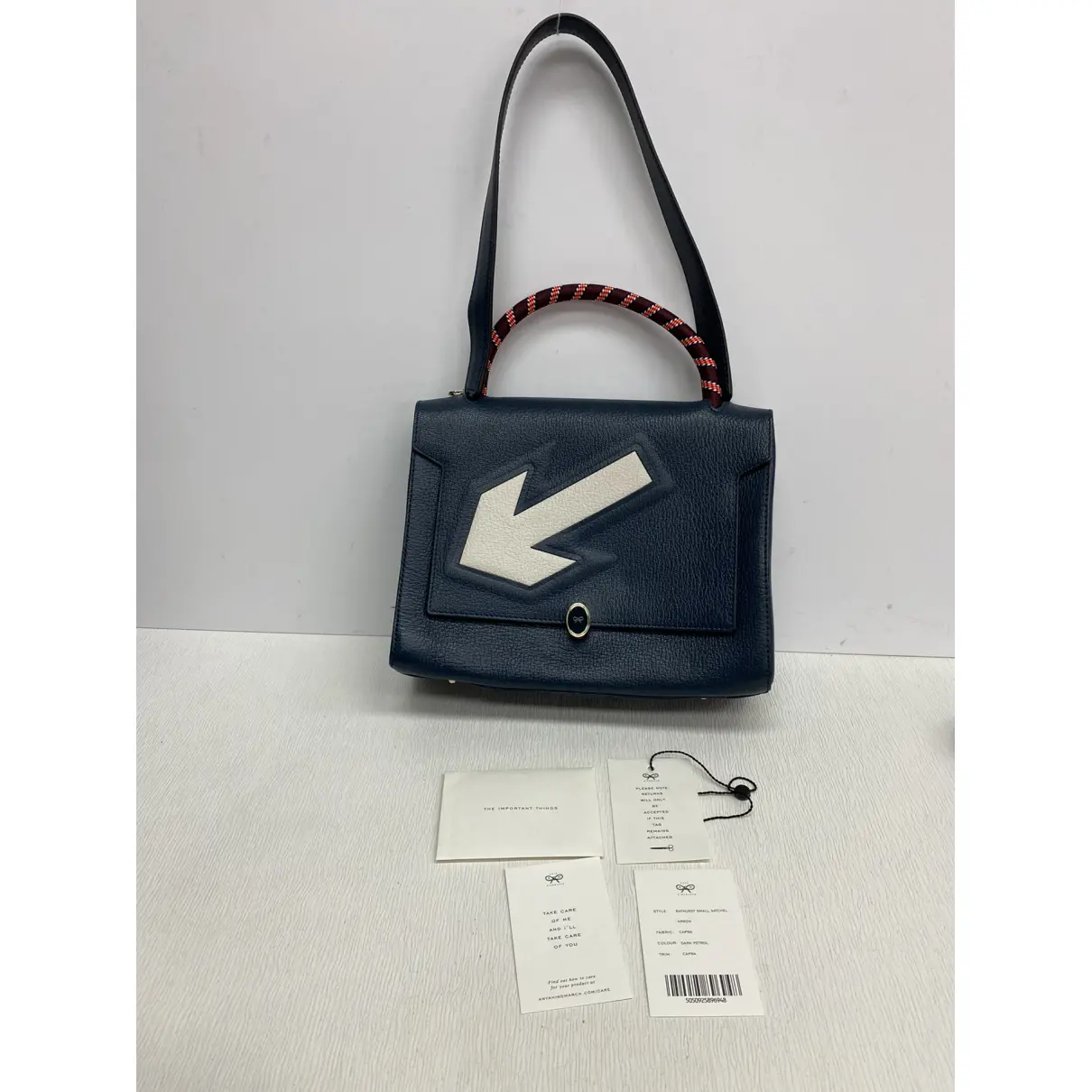 Arrow Bathurst leather handbag Anya Hindmarch