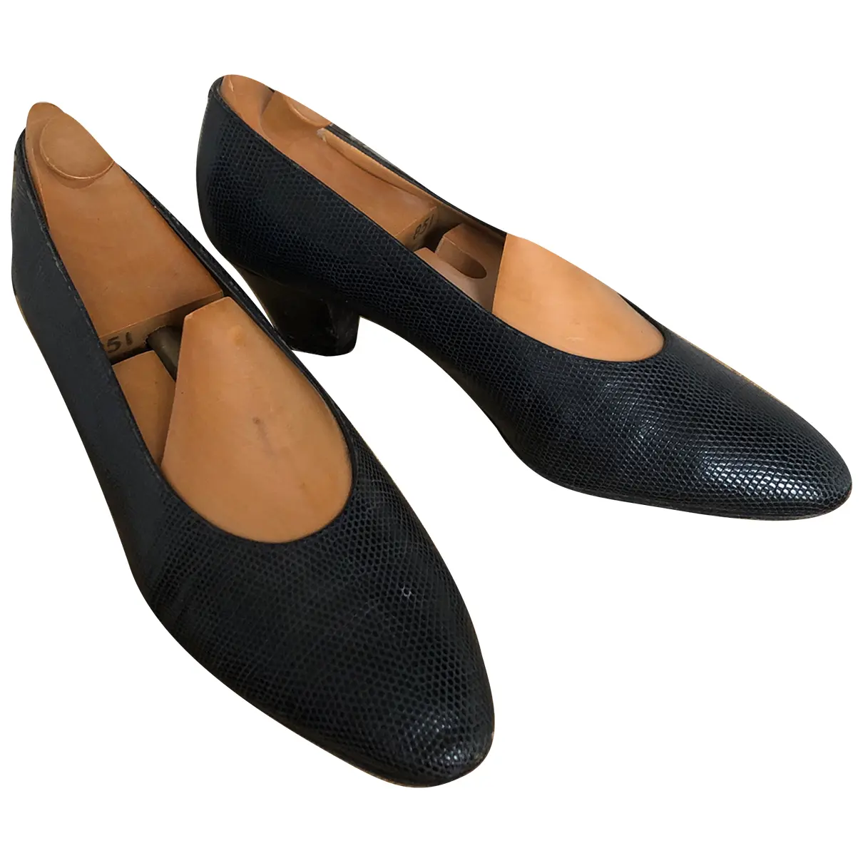 Leather heels Aubercy