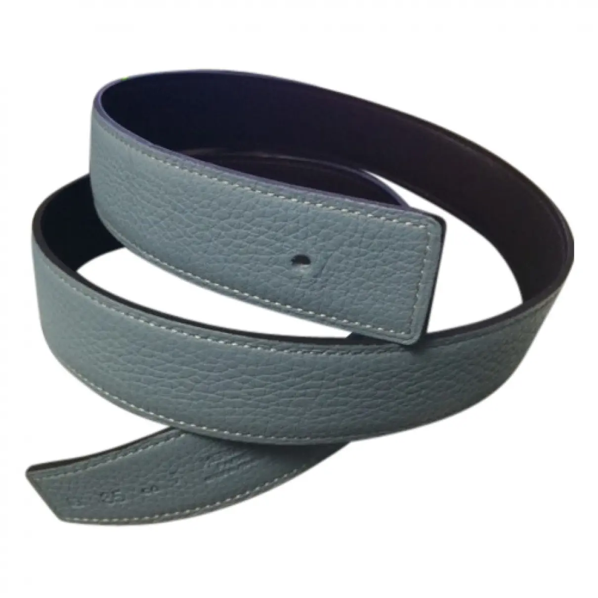 Blue Leather Belt Hermès