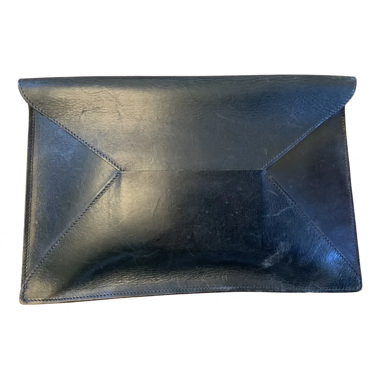 Leather clutch bag Burberry - Vintage