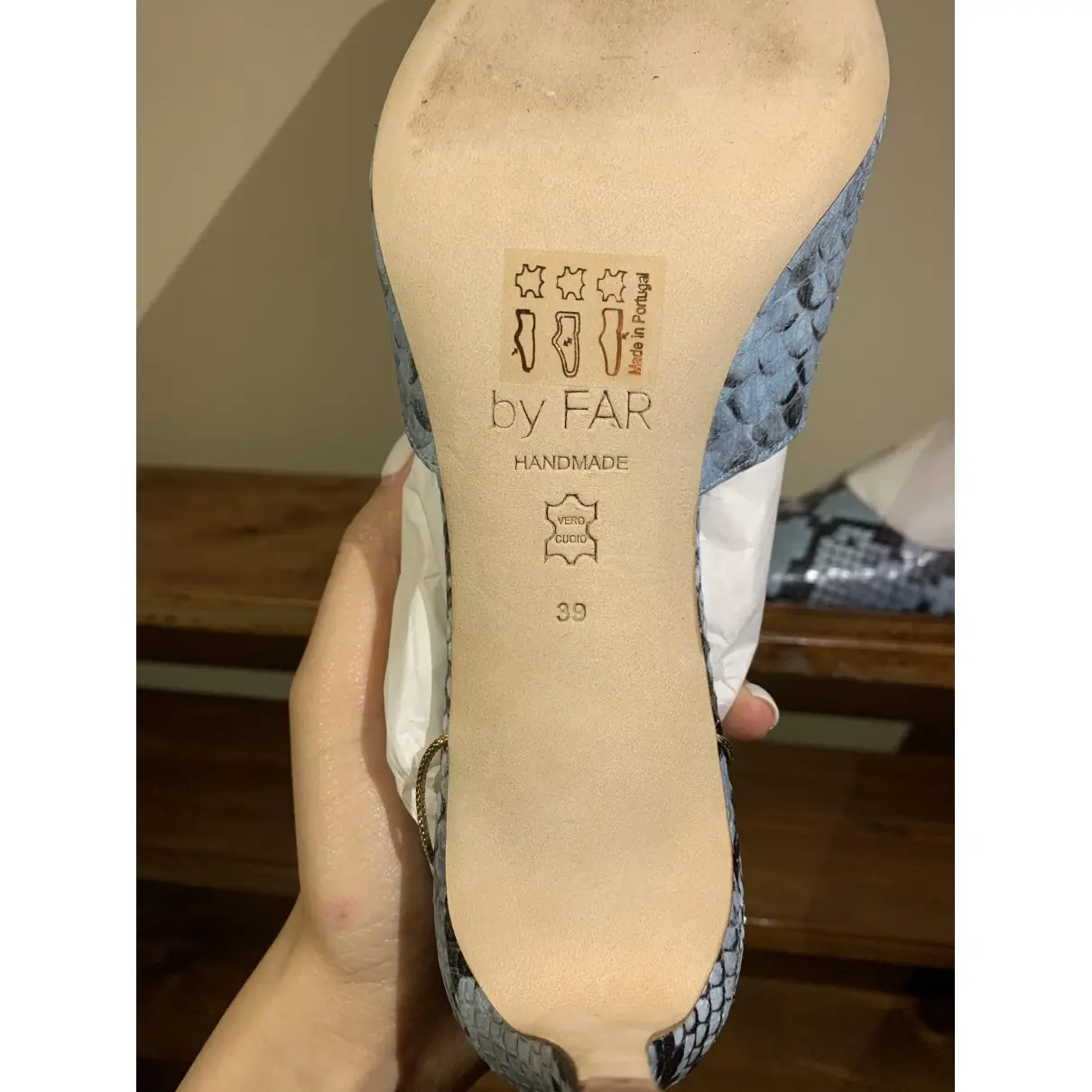 Buy By Far Leather heels online