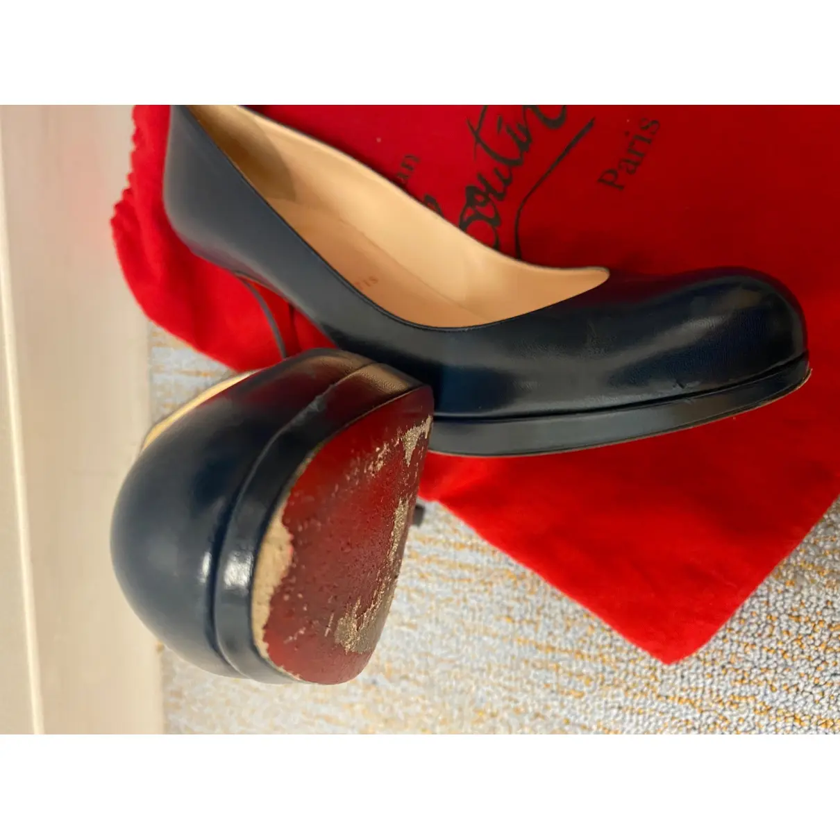 Leather heels Christian Louboutin