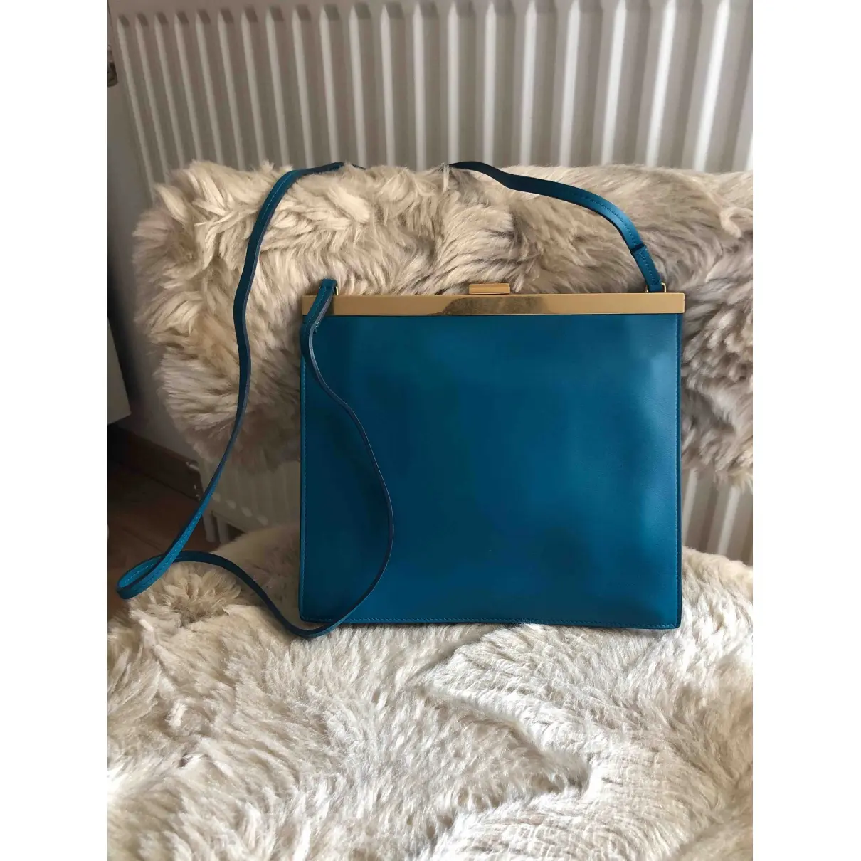 Buy Celine Clasp leather clutch bag online