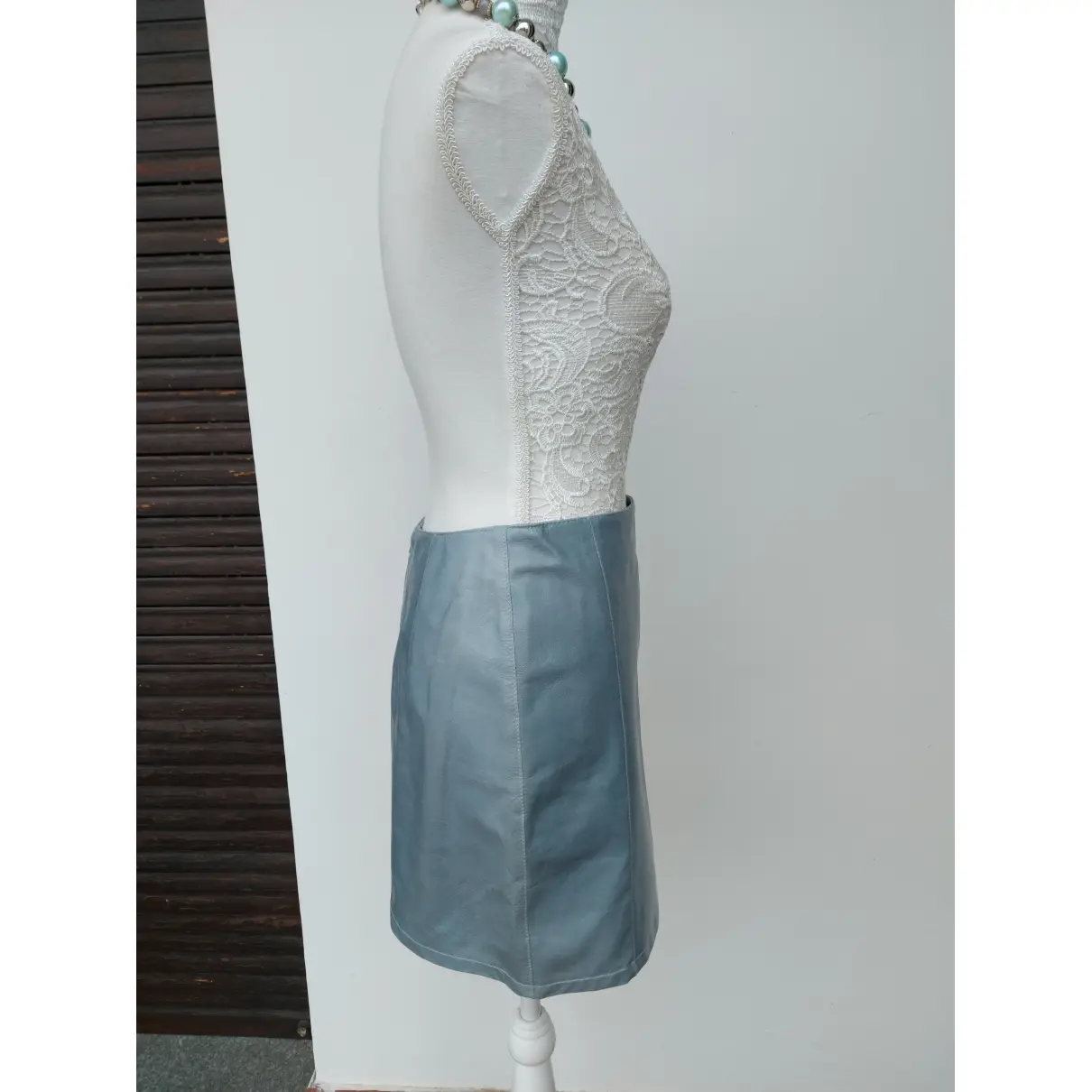 Leather mini skirt CONBIPEL