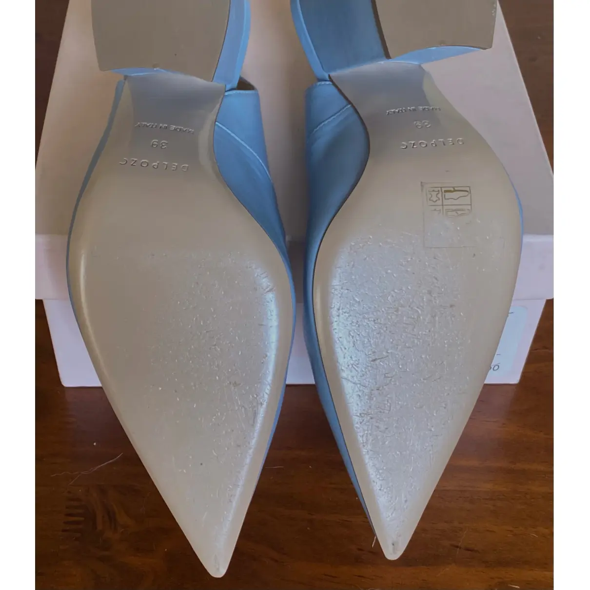 Leather heels Delpozo