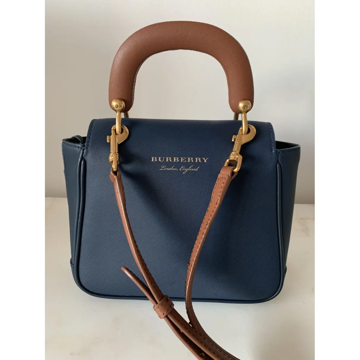 Burberry DK 88 leather handbag for sale