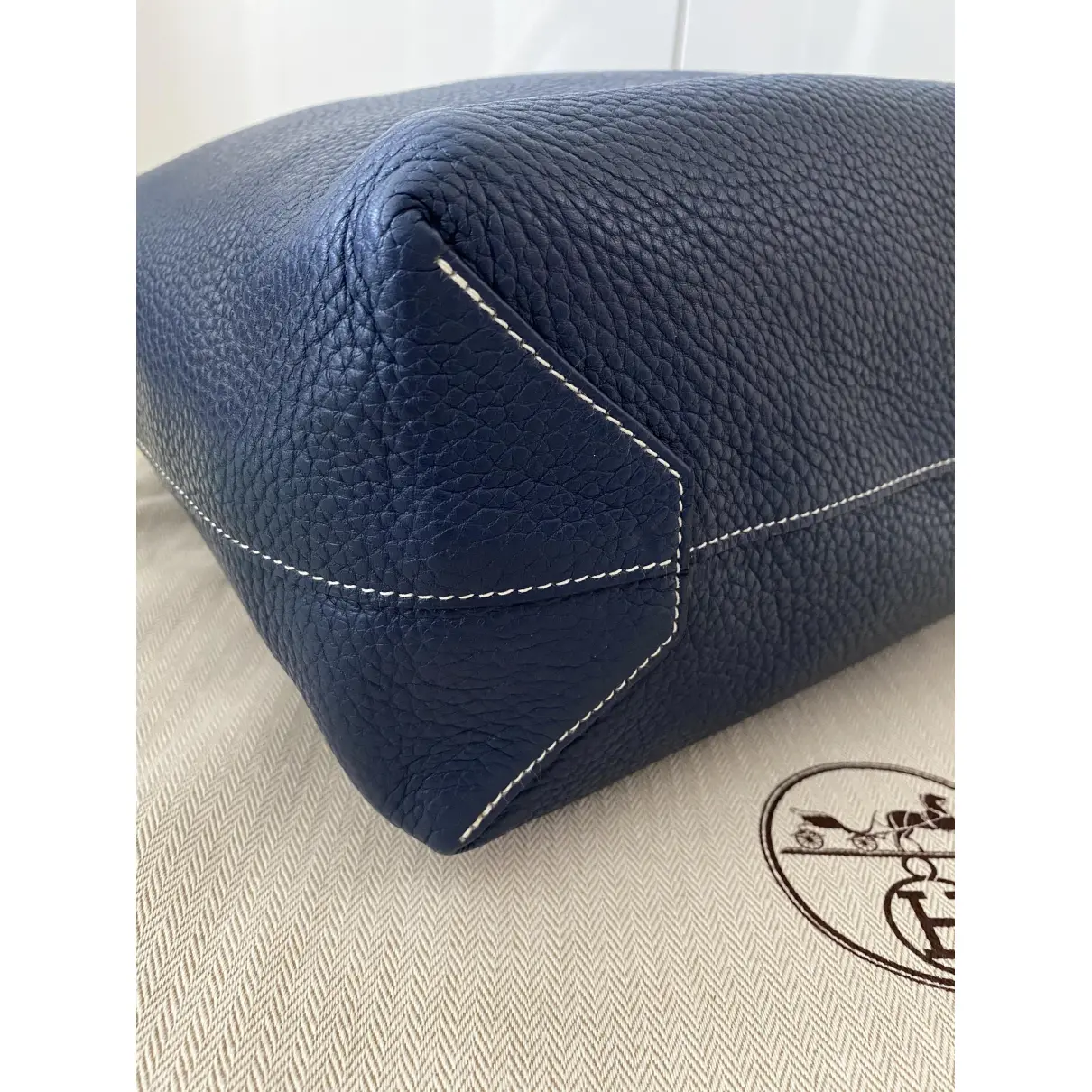 Buy Hermès Double sens leather handbag online