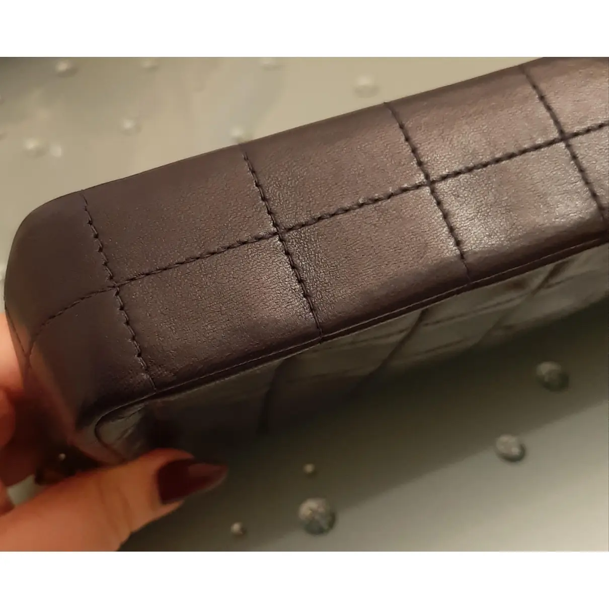 East West Chocolate Bar leather handbag Chanel - Vintage