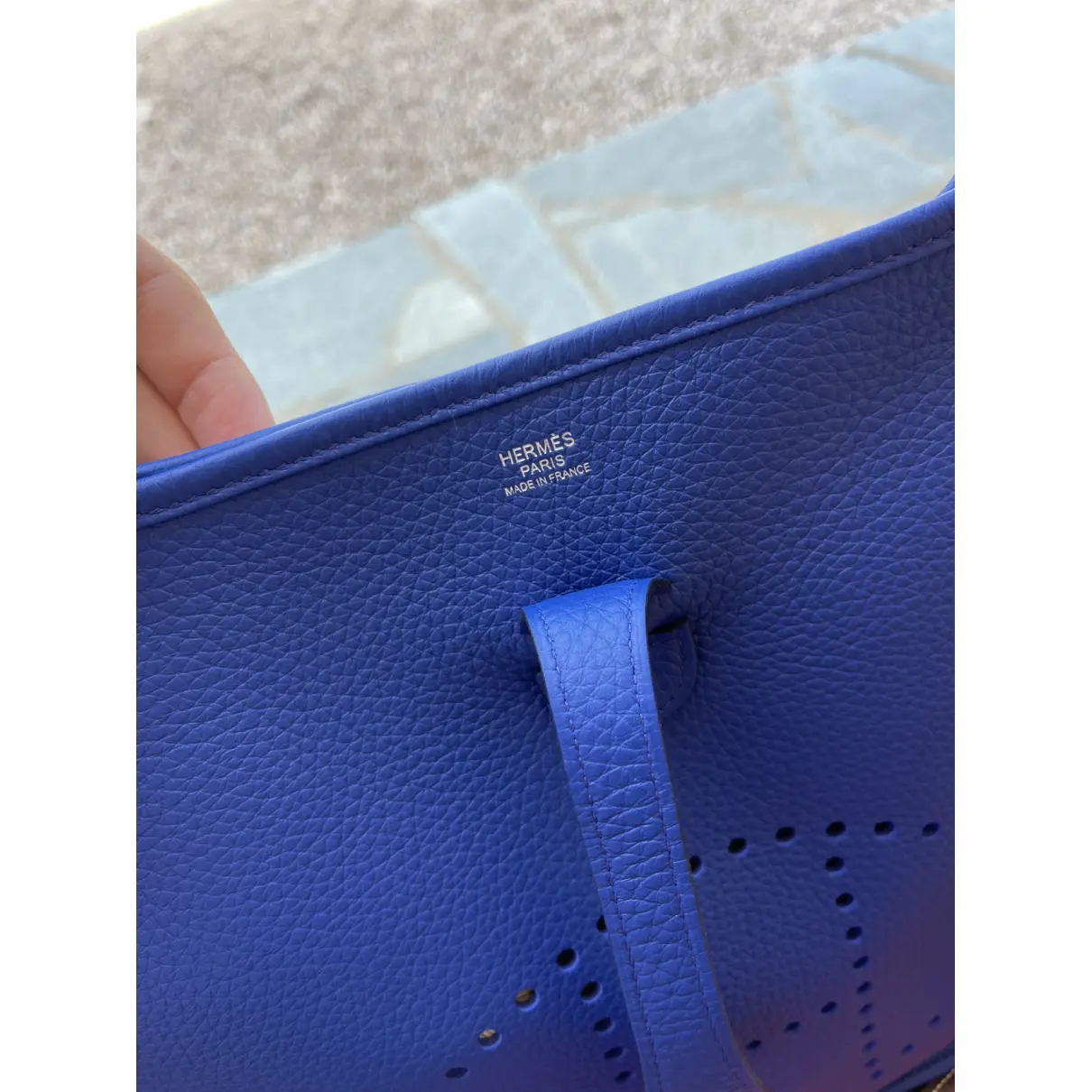 Evelyne leather crossbody bag Hermès