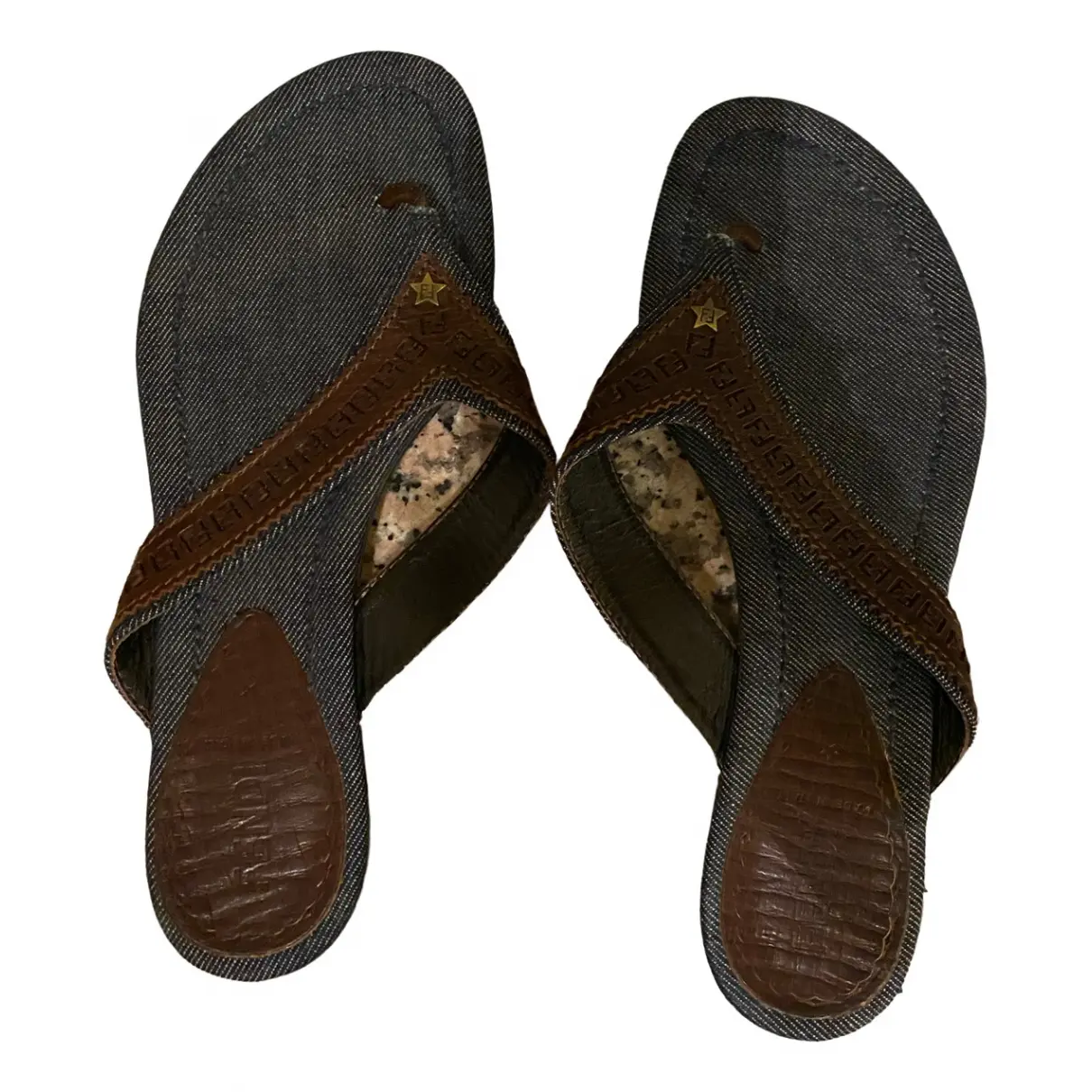 Leather sandals Fendi - Vintage
