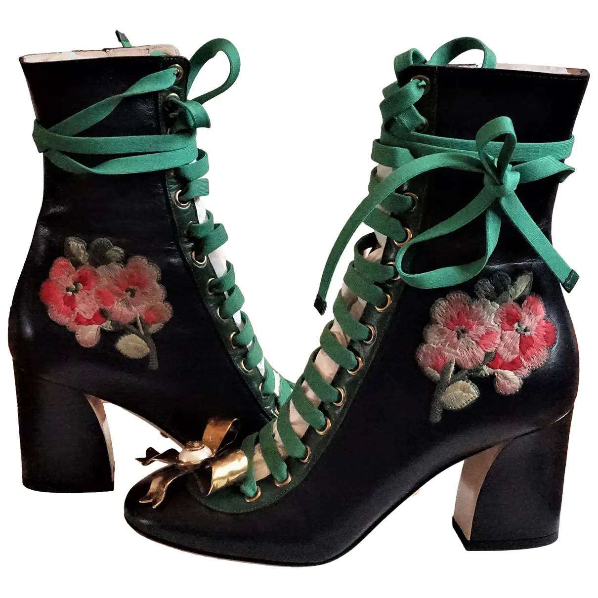 Leather lace up boots Gucci