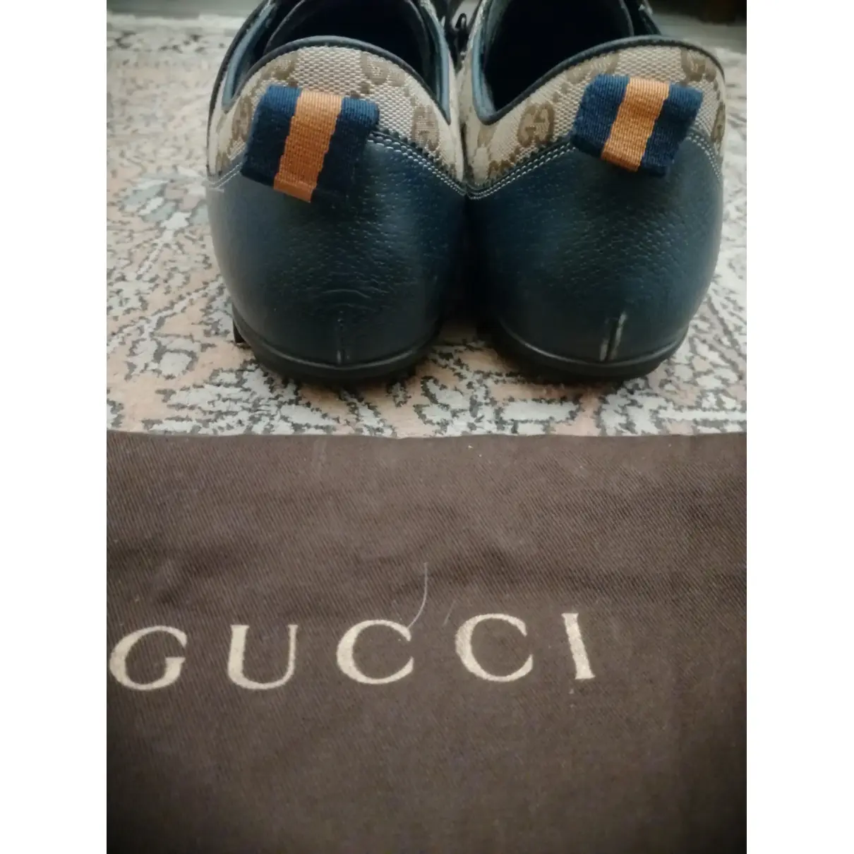 Leather low trainers Gucci - Vintage