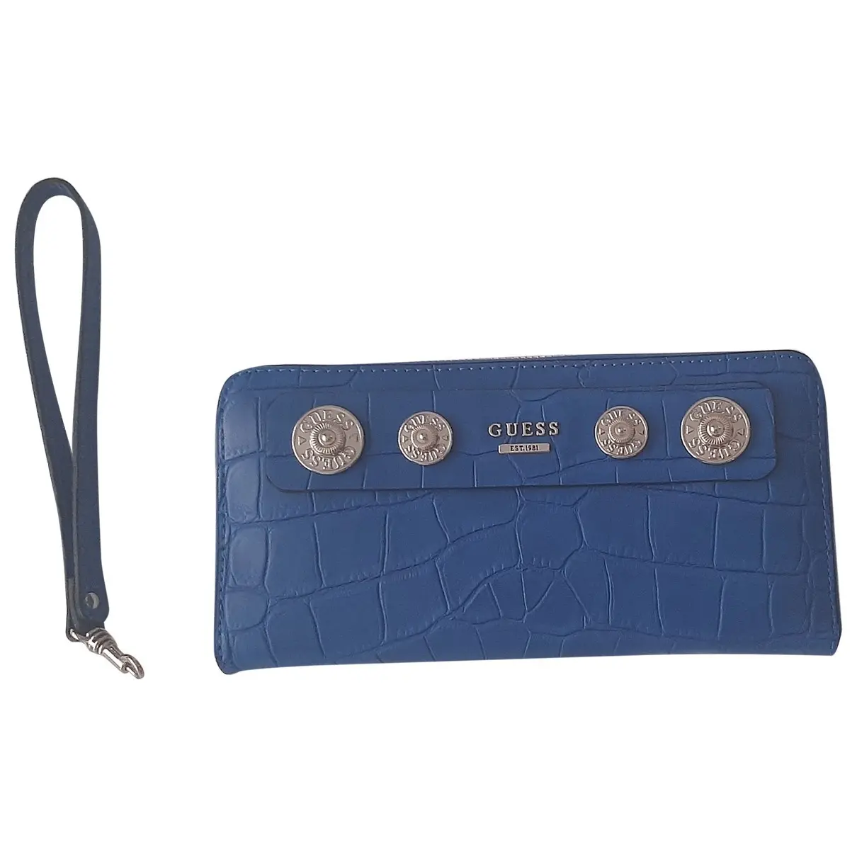 Leather clutch bag GUESS