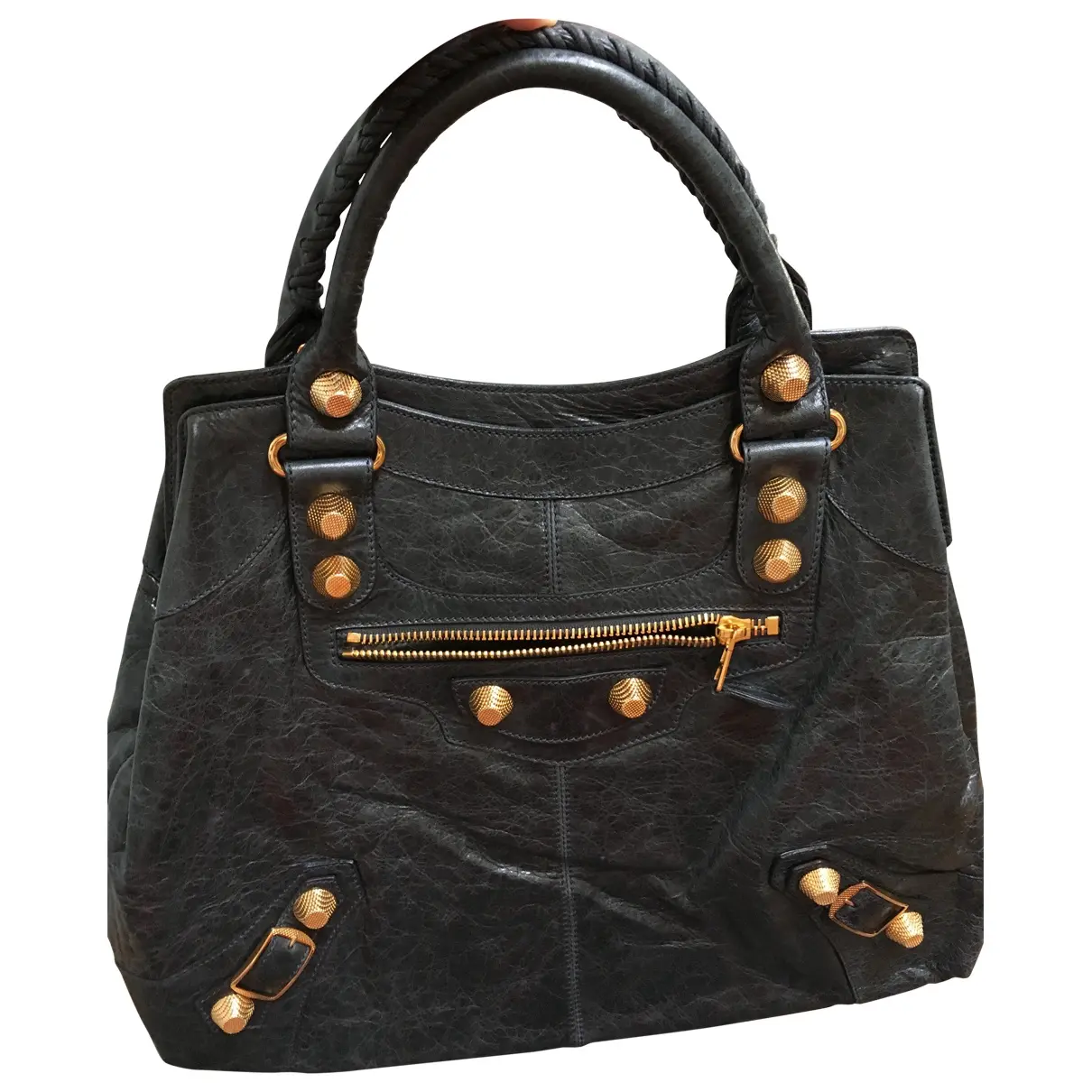 Blue Leather Handbag Balenciaga