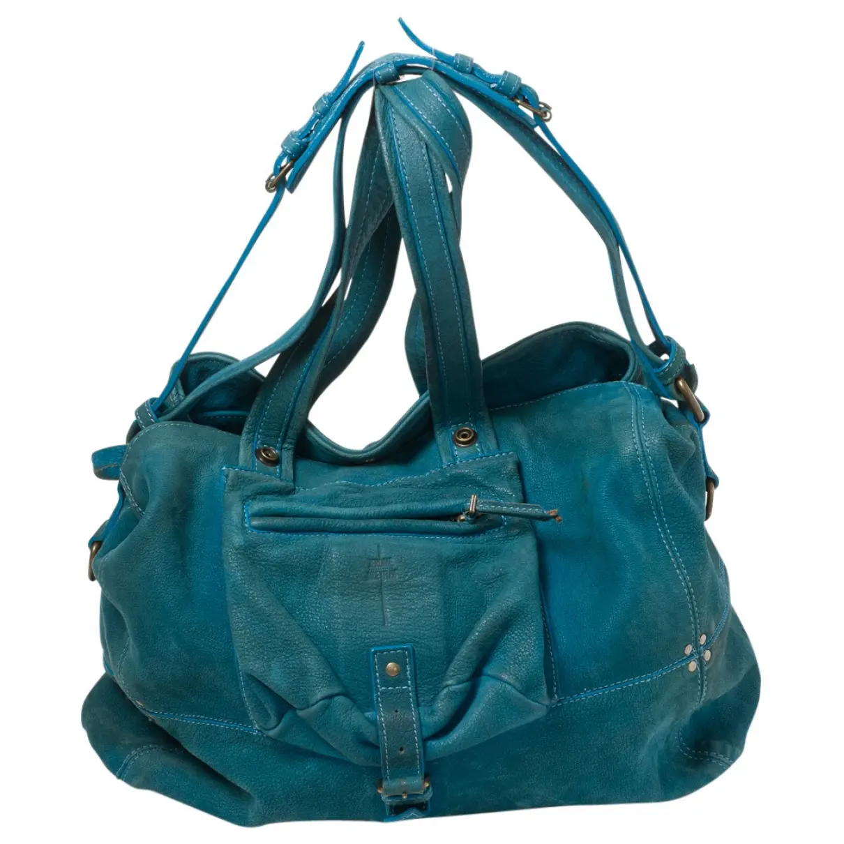Blue Leather Handbag Jerome Dreyfuss