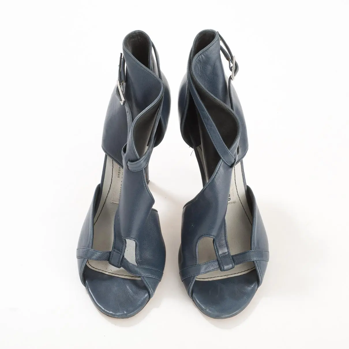Buy Camilla Skovgaard Blue Leather Heels online