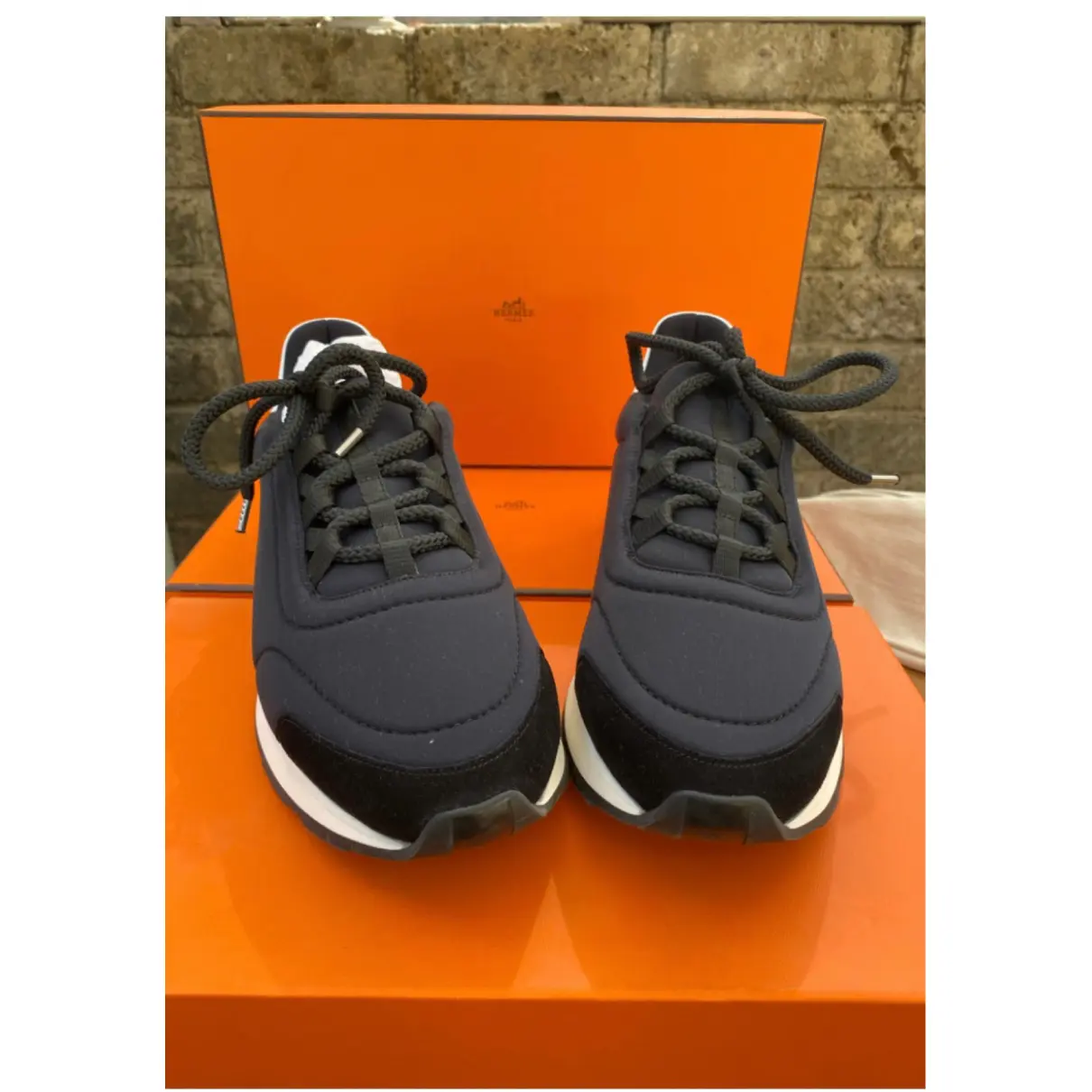 Buy Hermès Leather low trainers online