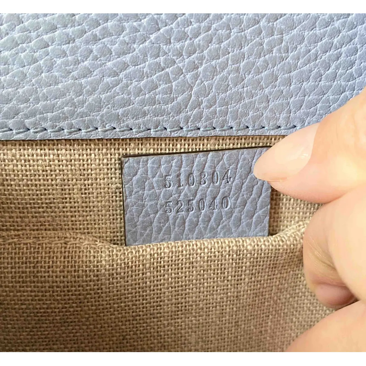 Interlocking leather crossbody bag Gucci