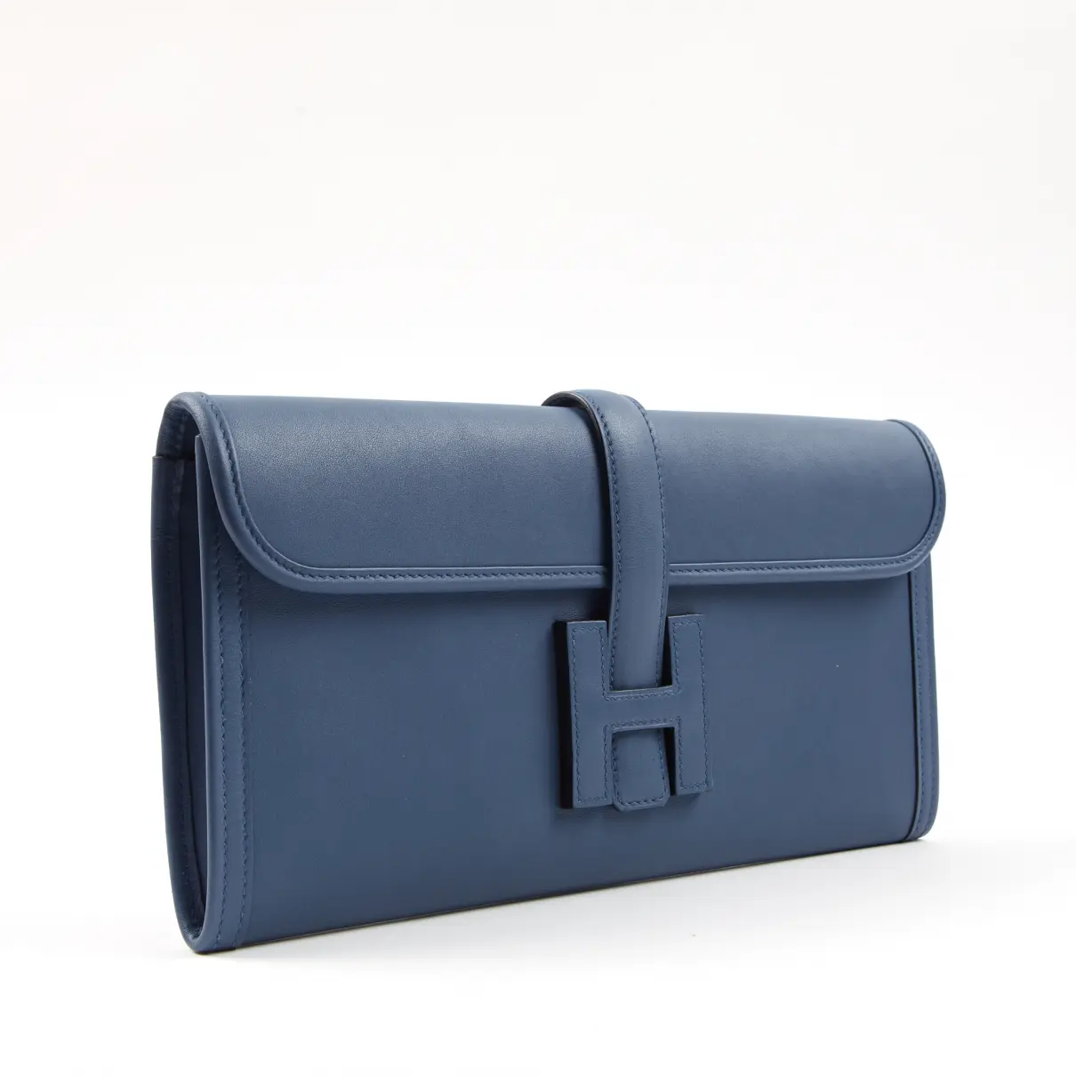 Hermès Jige leather clutch bag for sale