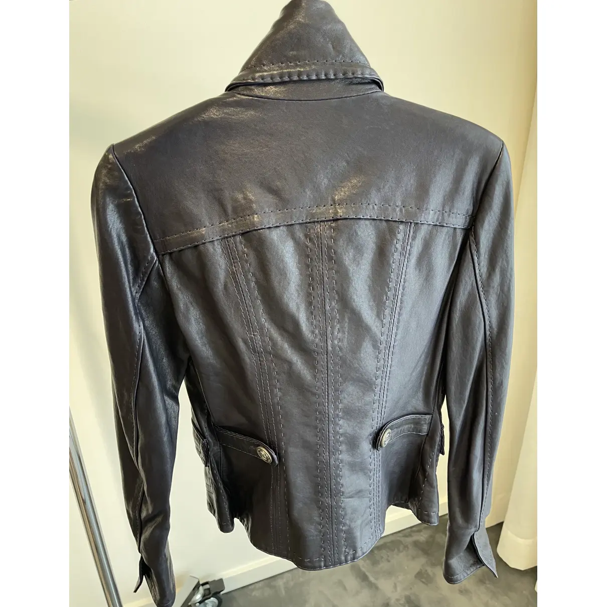 Buy Just Cavalli Leather jacket online - Vintage