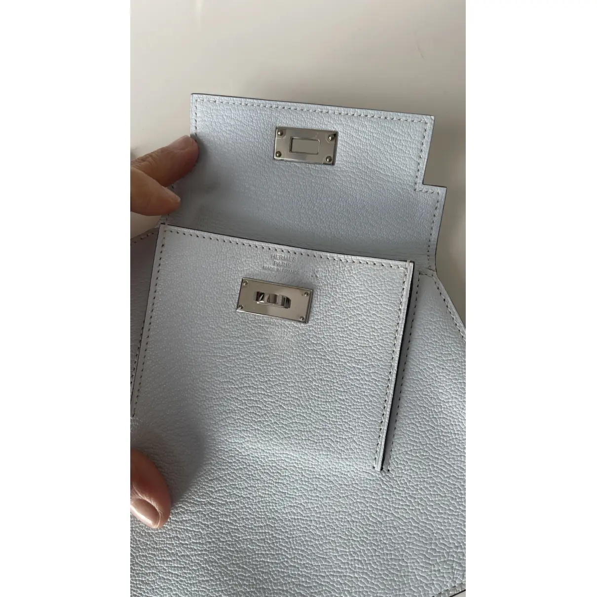 Kelly Pocket To Go leather clutch bag Hermès