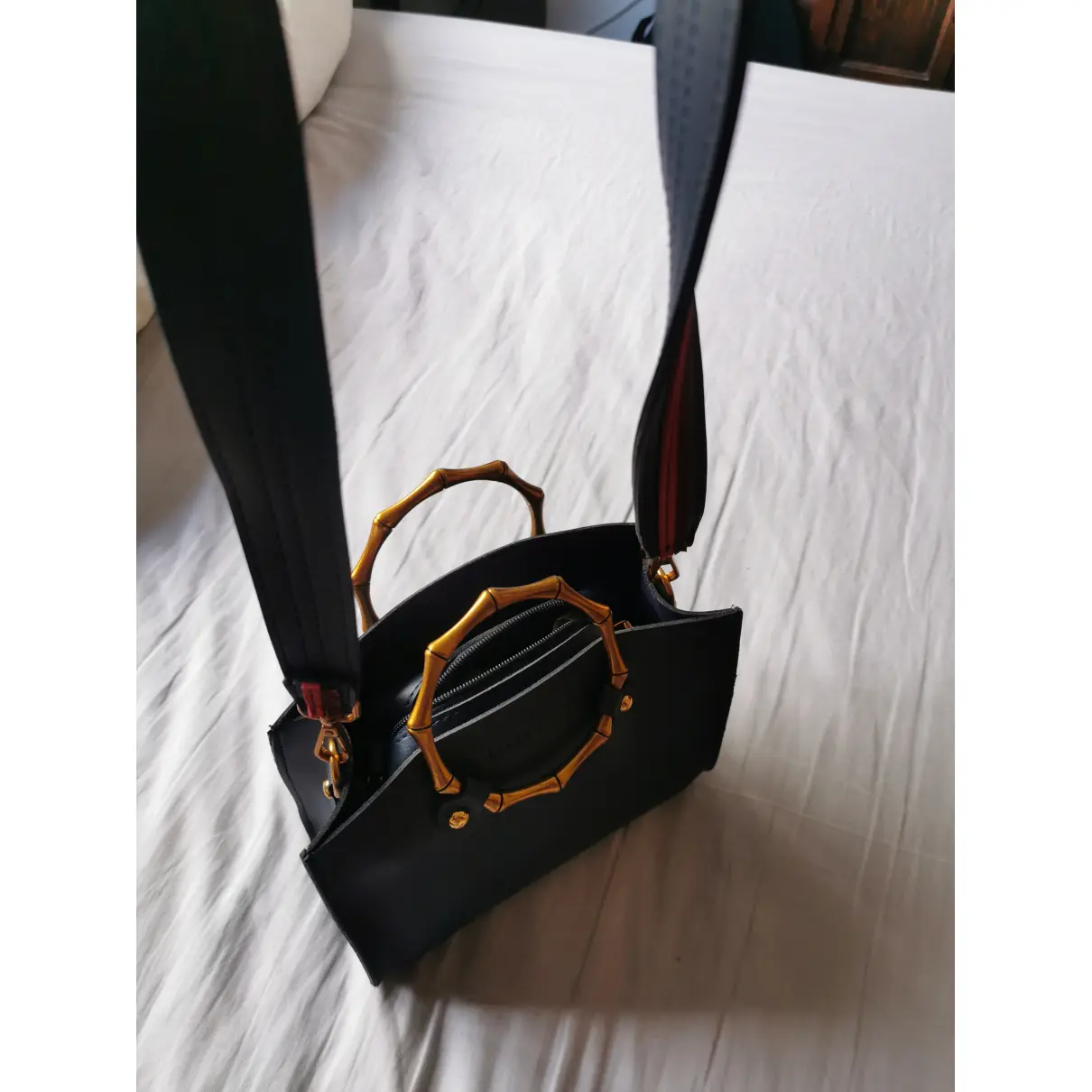 Leather handbag LAURA ASHLEY