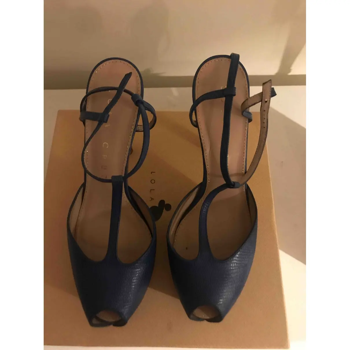 Lola Cruz Leather heels for sale