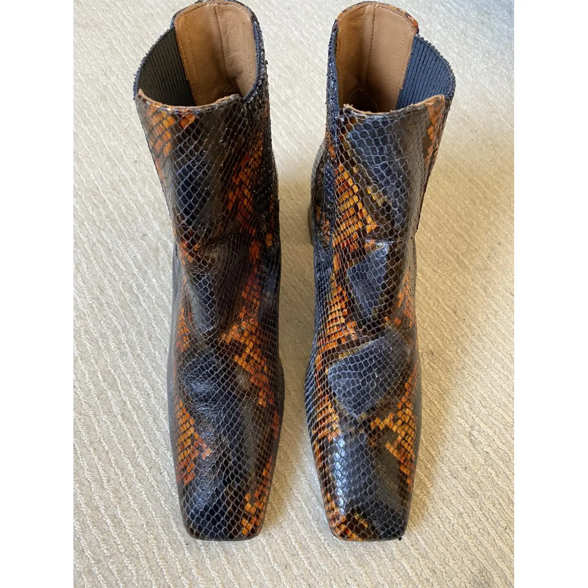 Buy Miista Leather open toe boots online