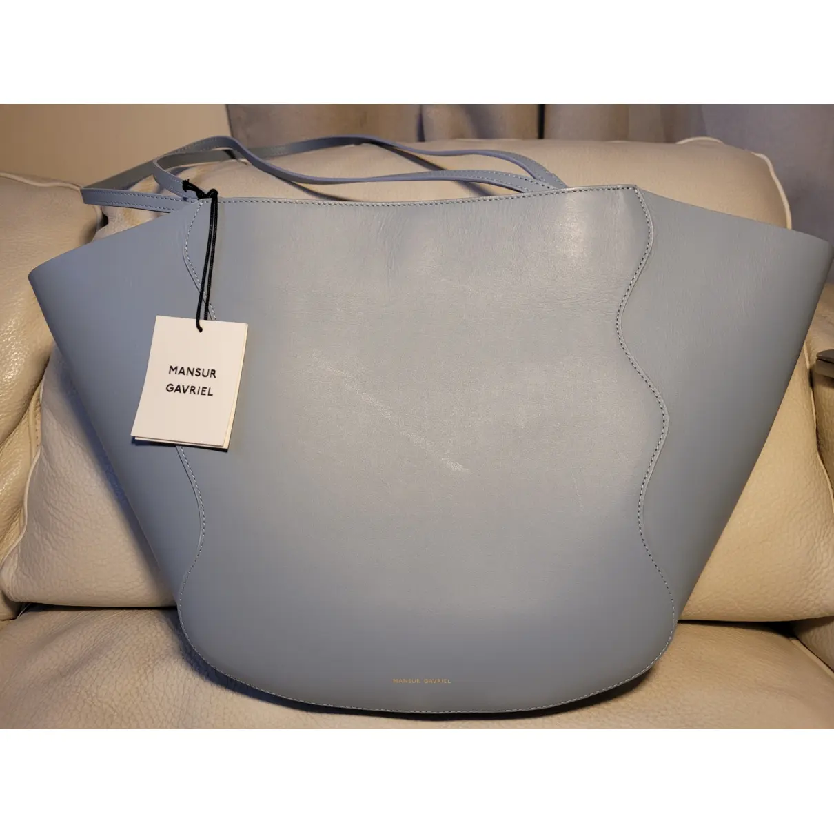 Buy Mansur Gavriel Ocean leather handbag online