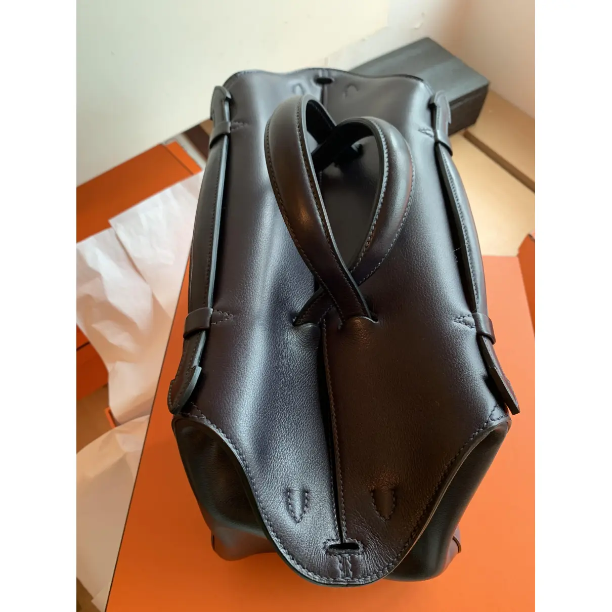 Buy Hermès Oxer leather handbag online