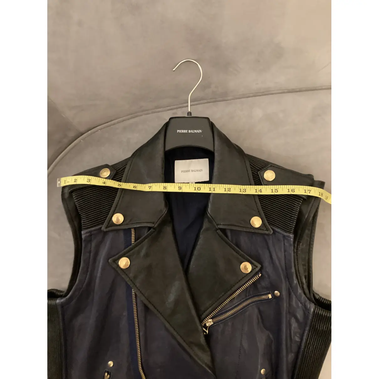 Leather jacket Pierre Balmain