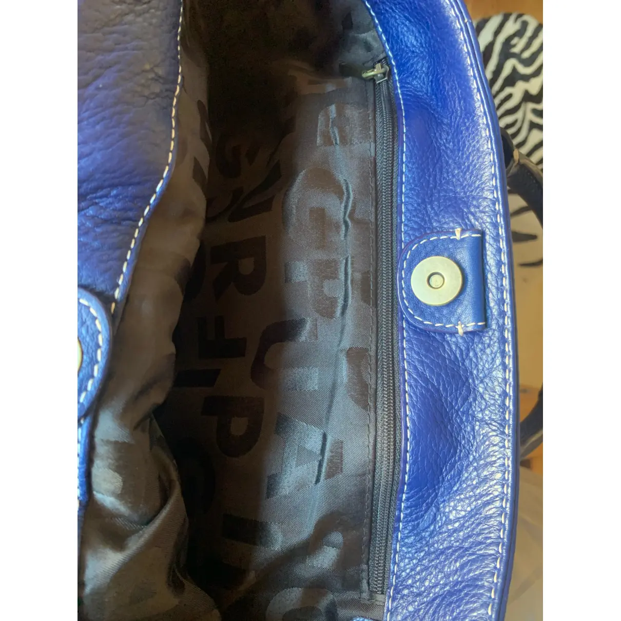Leather handbag PURIFICACION GARCIA