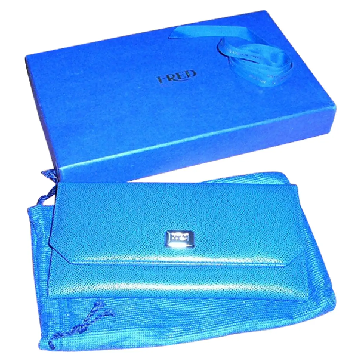 Blue Leather Purse Fred