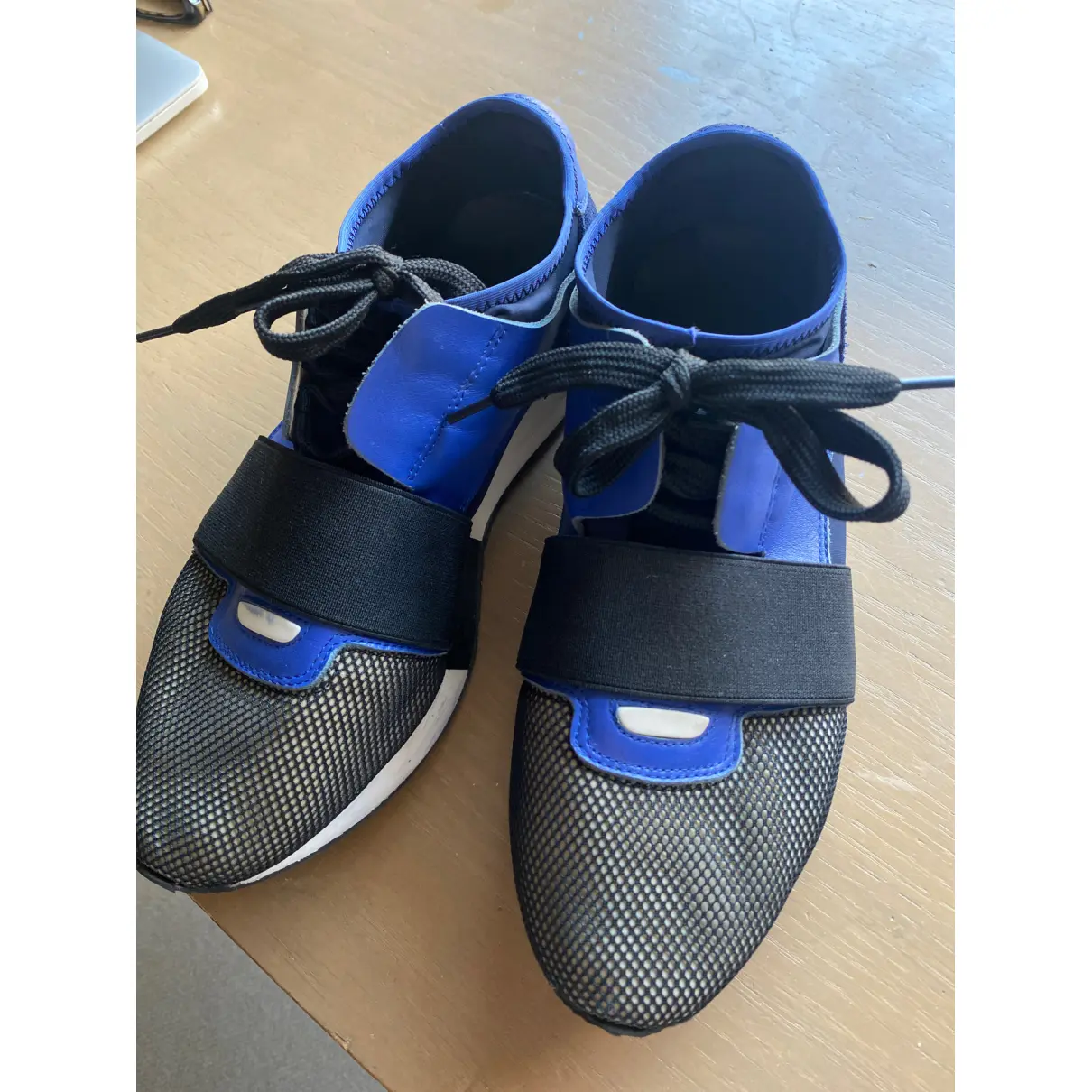 Race leather low trainers Balenciaga