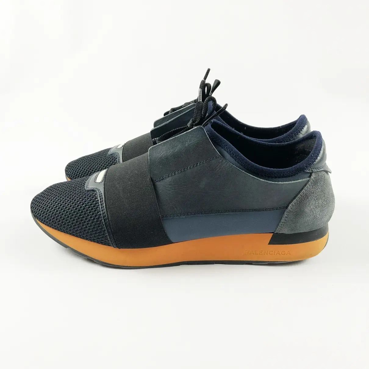 Race leather low trainers Balenciaga