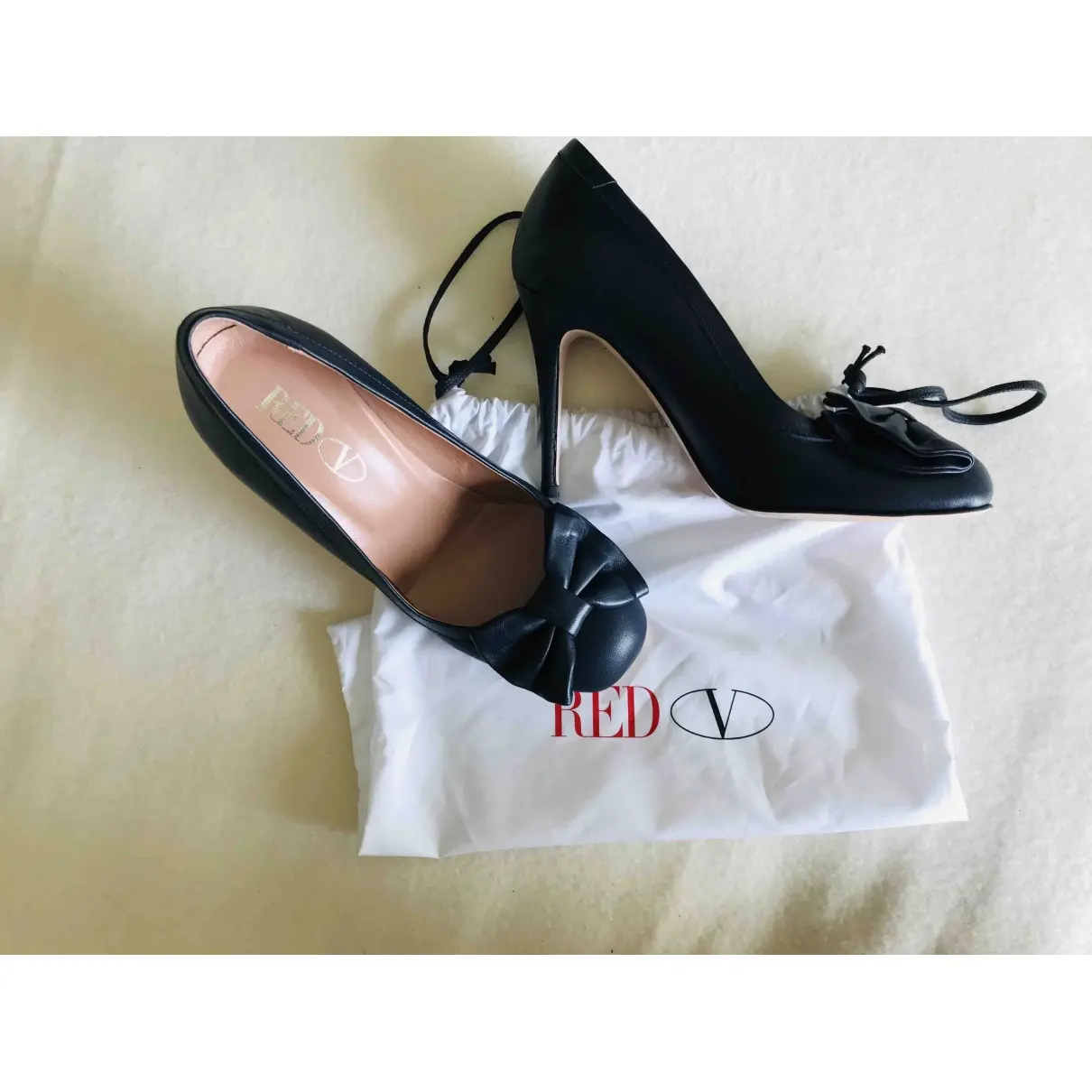 Red Valentino Garavani Leather heels for sale