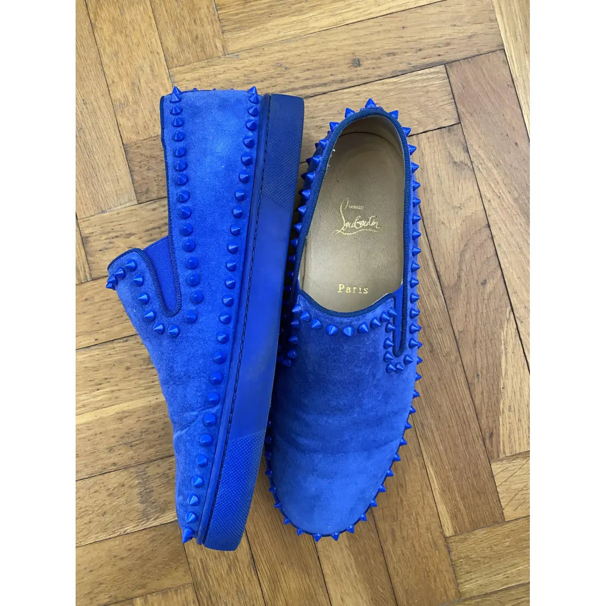 Buy Christian Louboutin Roller Boat leather low trainers online