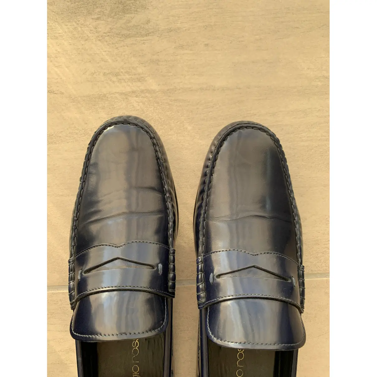 Buy Sergio Rossi Leather flats online