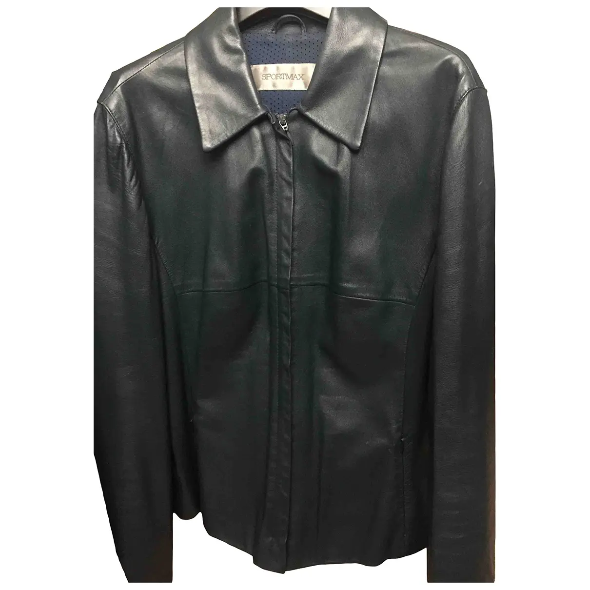 Leather biker jacket Sportmax