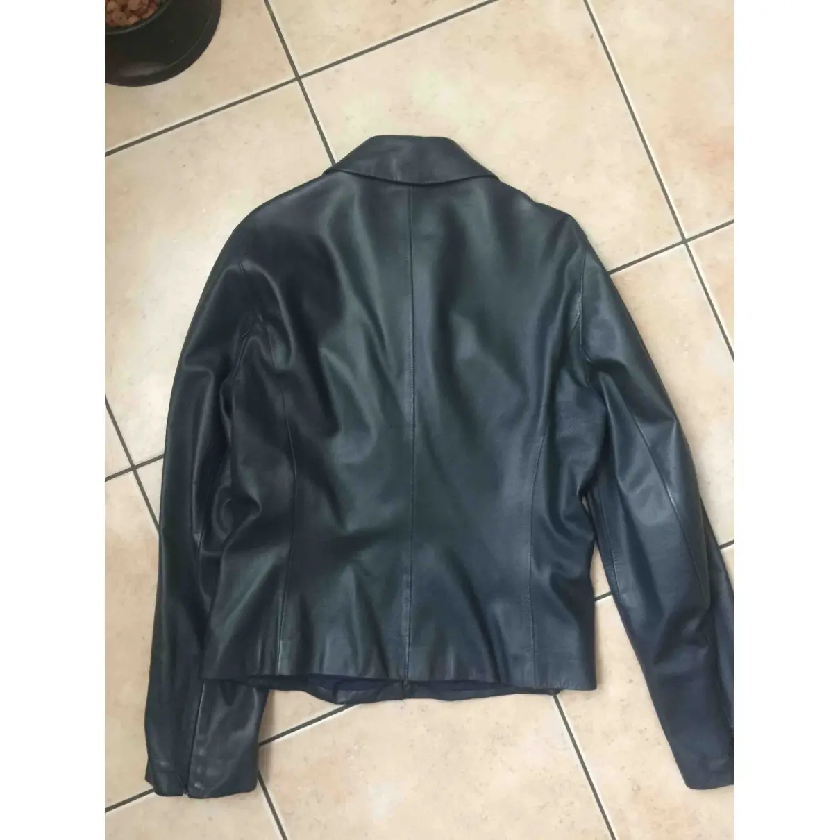 Sportmax Leather biker jacket for sale